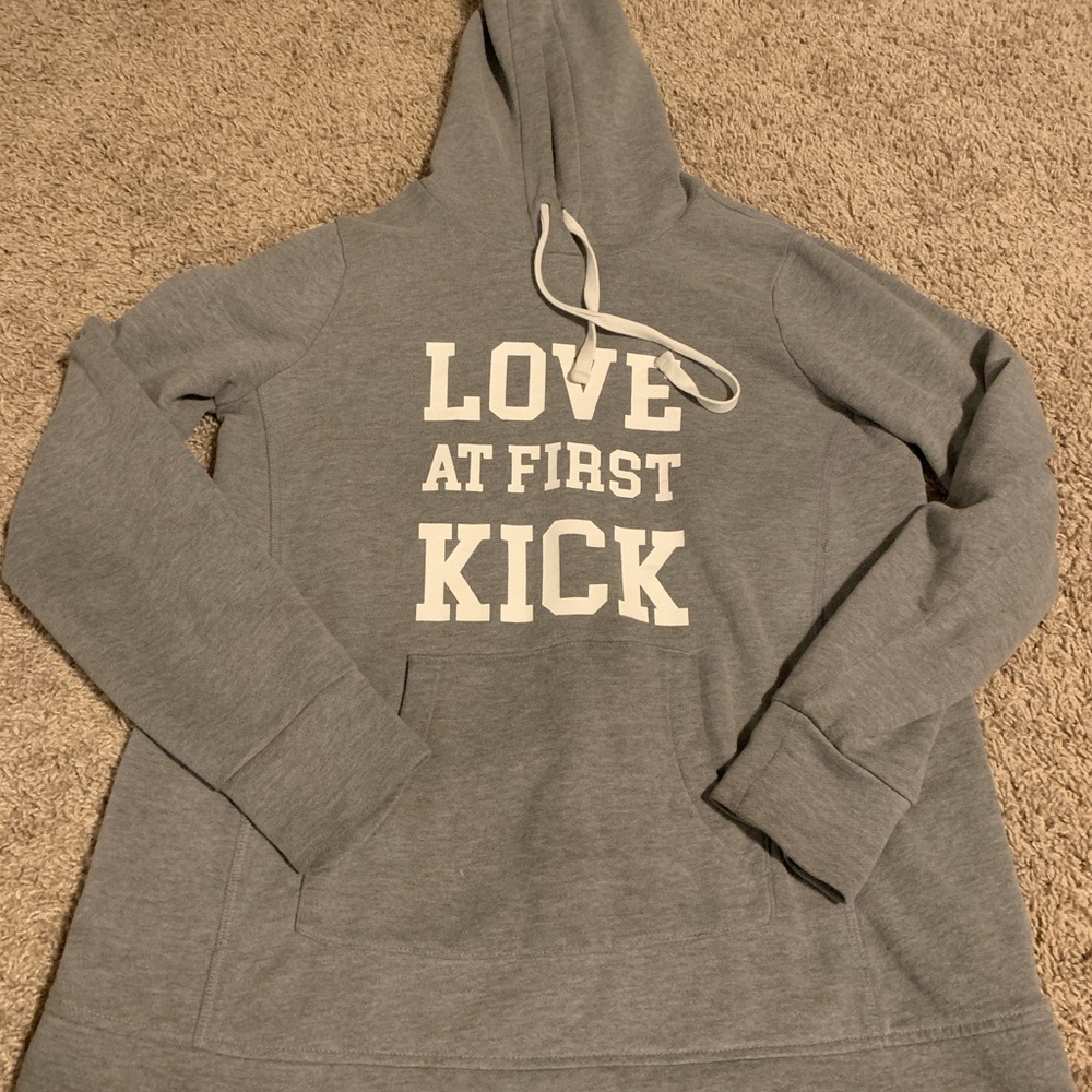Motherhood Maternity Gray Hoodie